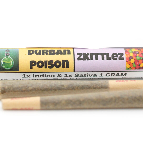 durbanpoison skittlez preroll 3