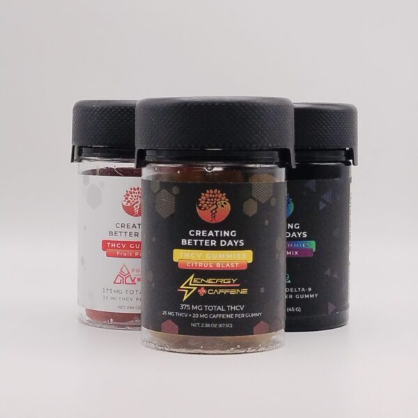Creating Better Days Citrus Blast THCV + Caffeine Gummies